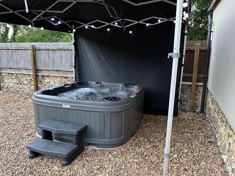 Covered Hot Tub